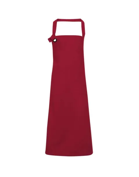  'CALIBRE' HEAVY COTTON CANVAS BIB APRON - Premier Burgundy