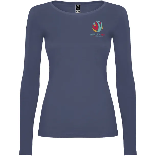 Extreme long sleeve women's t-shirt - Roly Blue Denim