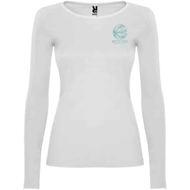 Extreme long sleeve women's t-shirt - Roly White