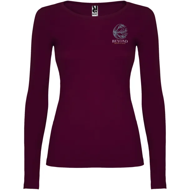 Extreme long sleeve women's t-shirt - Roly Garnet