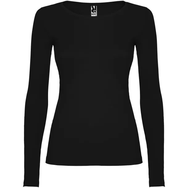Extreme long sleeve women's t-shirt - Roly Crna