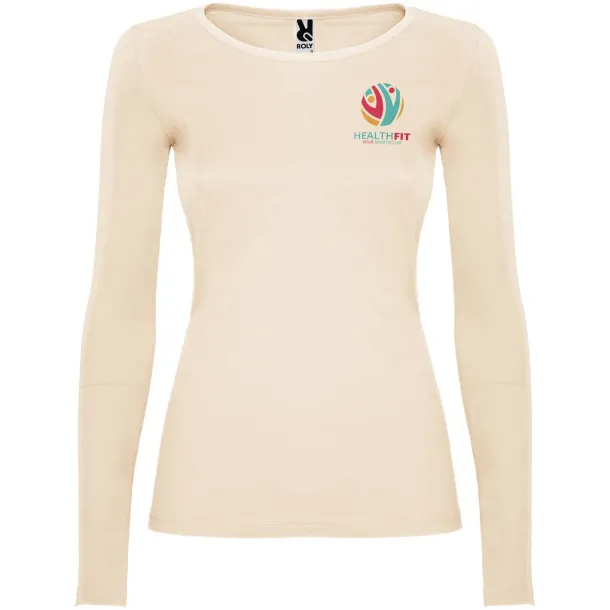 Extreme long sleeve women's t-shirt - Roly Sand