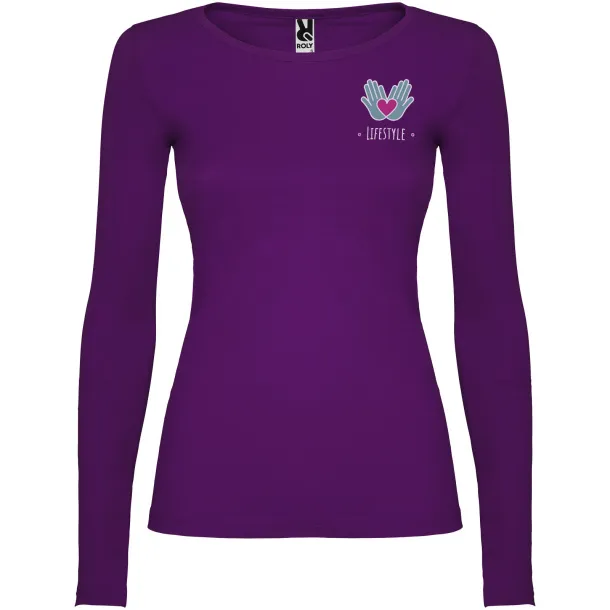 Extreme long sleeve women's t-shirt - Roly Purple