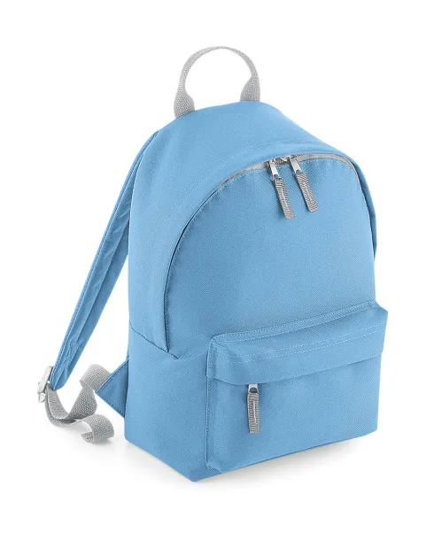  Mini Fashion Backpack - Bagbase Sky blue Light Grey