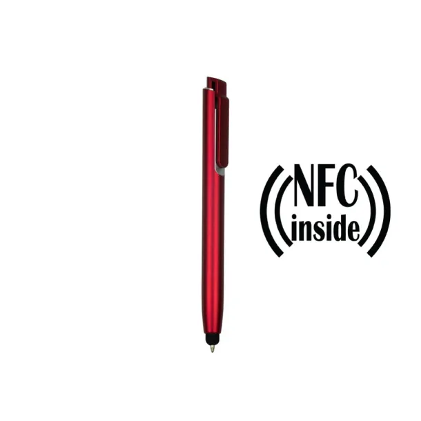  Ball pen with NFC chip, touch pen Crvena