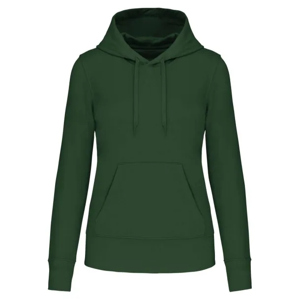  LADIES' ECO-FRIENDLY HOODED SWEATSHIRT - 280 g/m² - Kariban Šumski zelena