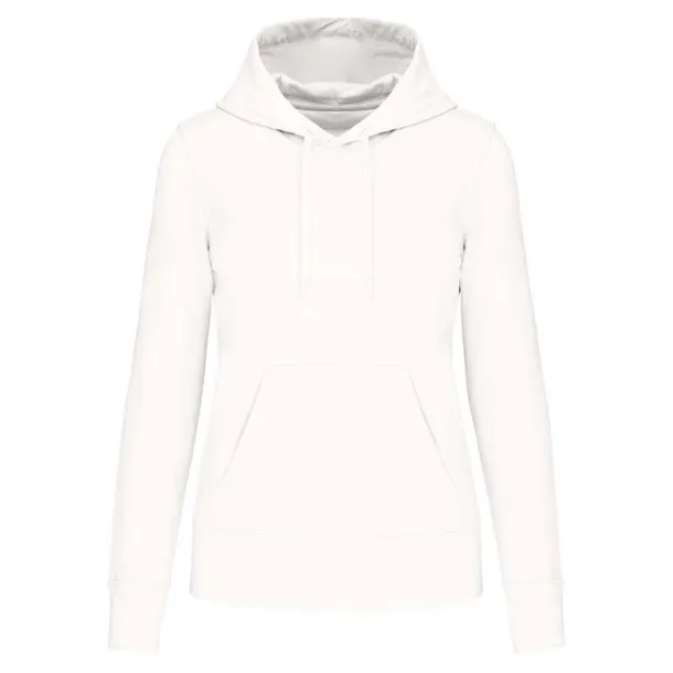  LADIES' ECO-FRIENDLY HOODED SWEATSHIRT - 280 g/m² - Kariban White