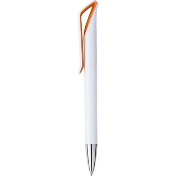  Geometric ball pen orange