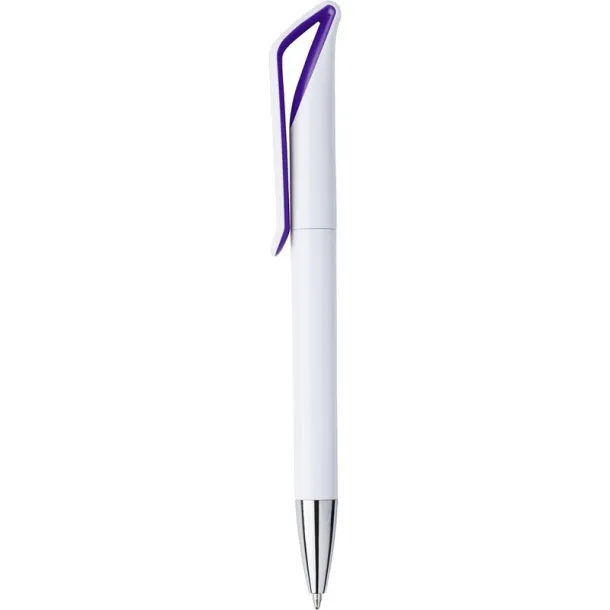  Geometric ball pen purple