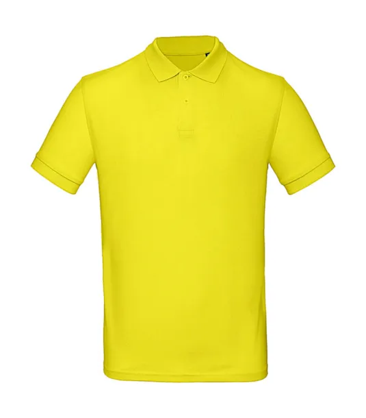  Organic Inspire muška polo majica od organskog pamuka, 170 g/m² - B&C Solar Yellow