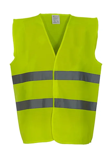  Fluorescentni sigurnosni prsluk s 2 trake - Yoko Fluo Yellow