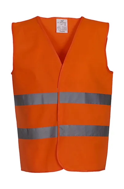  Fluo 2 Bands Waistcoat - Yoko Fluo Orange