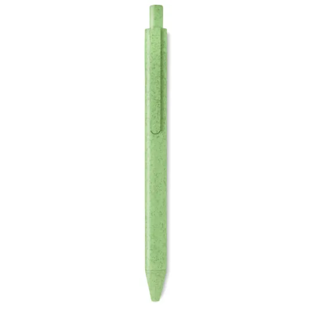 PECAS Wheat-Straw /PP push type pen Green