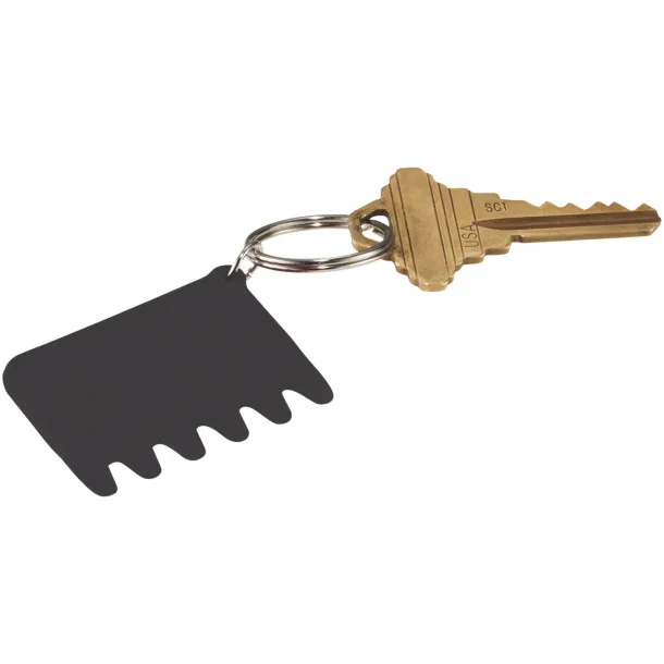 Whisk silicone keyboard brush and keychain - Bullet Solid black