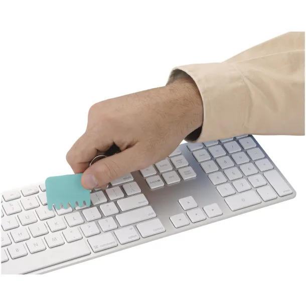 Whisk silicone keyboard brush and keychain - Bullet Mint green