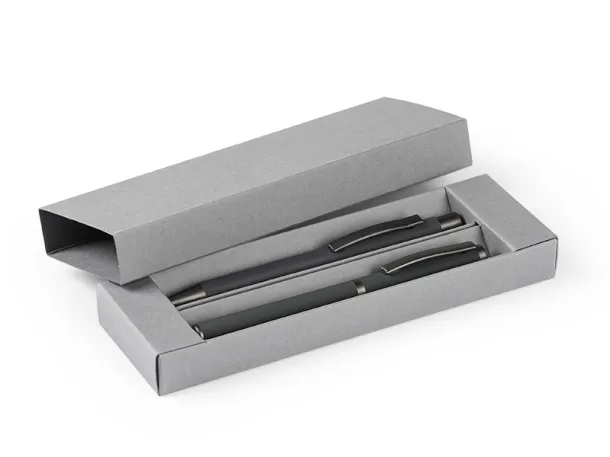 INK Metal ball pen and roller pen set Gray