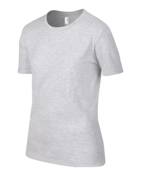  WOMEN'S LIGHTWEIGHT TEE - Anvil Heather Grey