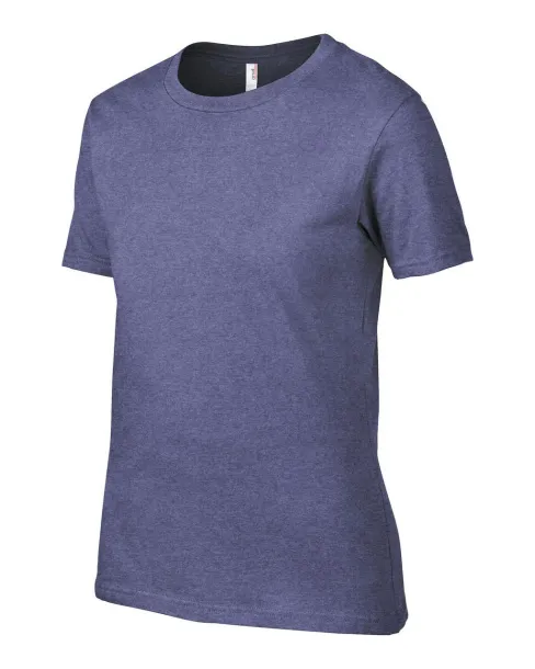  WOMEN'S LIGHTWEIGHT TEE - Anvil Heather Blue