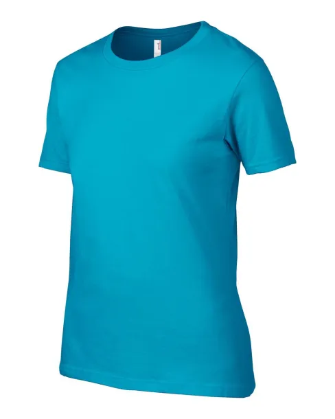  WOMEN'S LIGHTWEIGHT TEE - Anvil Caribbean Blue