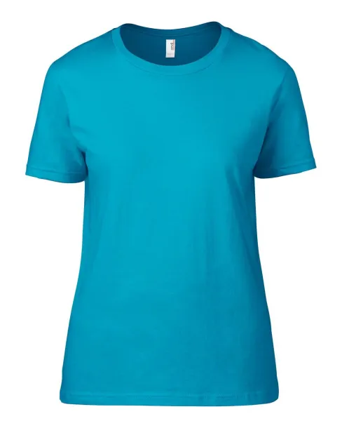  WOMEN'S LIGHTWEIGHT TEE - Anvil Caribbean Blue