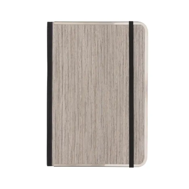  Treeline deluxe notes s drvenim koricama i metalnim okvirom, A5 - XD Collection Siva