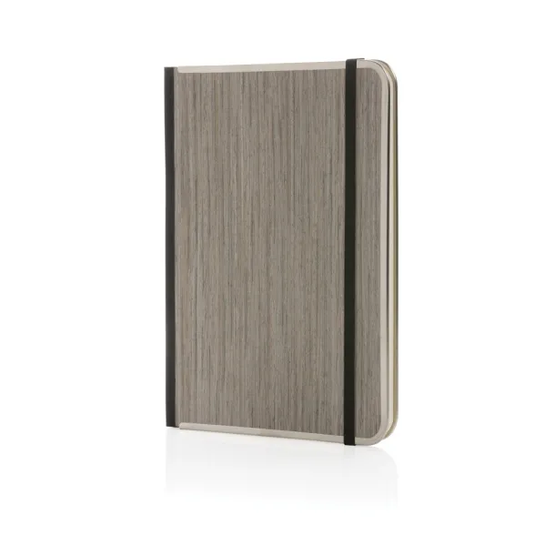  Treeline deluxe notes s drvenim koricama i metalnim okvirom, A5 - XD Collection Siva
