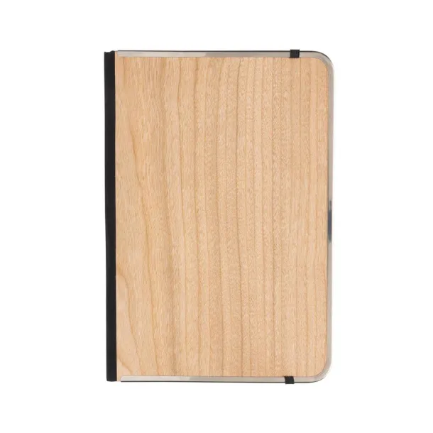  Treeline deluxe notes s drvenim koricama i metalnim okvirom, A5 - XD Collection brown