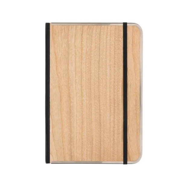 Treeline deluxe notes s drvenim koricama i metalnim okvirom, A5 - XD Collection brown