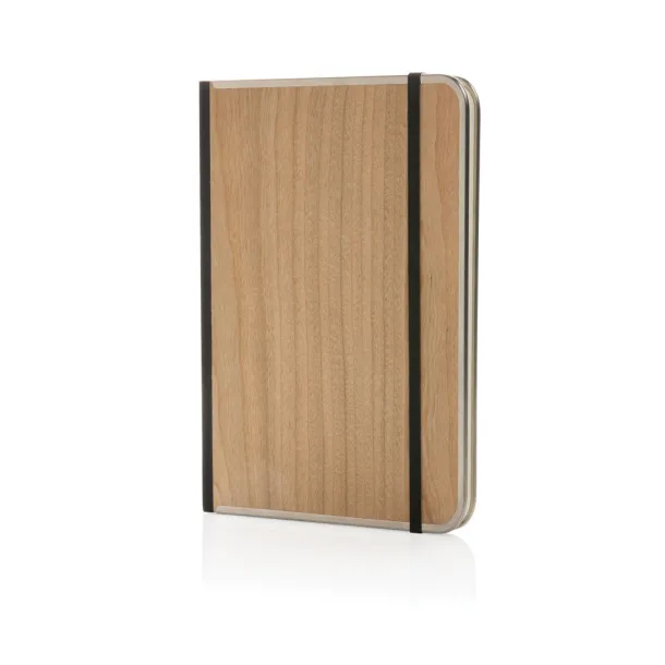  Treeline deluxe notes s drvenim koricama i metalnim okvirom, A5 - XD Collection brown