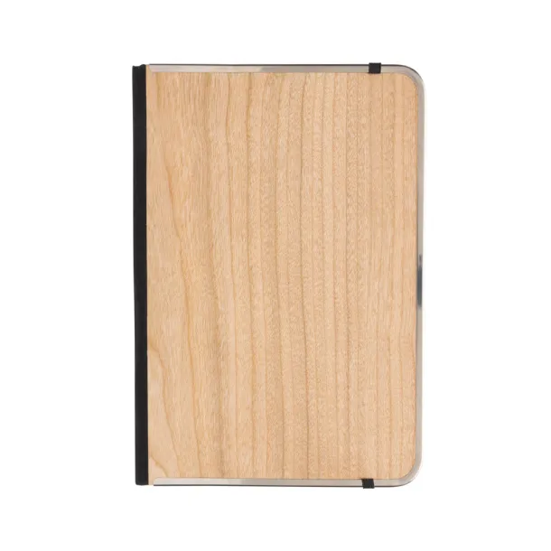  Treeline deluxe notes s drvenim koricama i metalnim okvirom, A5 - XD Collection brown