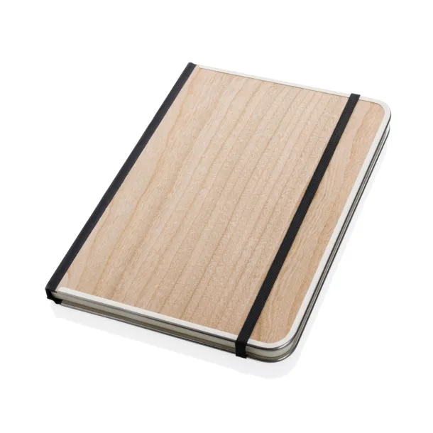  Treeline A5 wooden cover deluxe notebook - XD Collection brown 