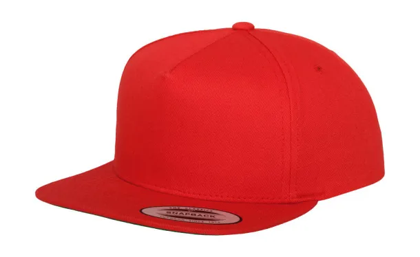  Classic 5 Panel Snapback - Classics Crvena