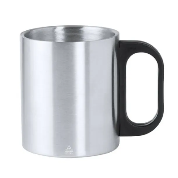 Recycled stainless steel mug 300 ml Srebrna
