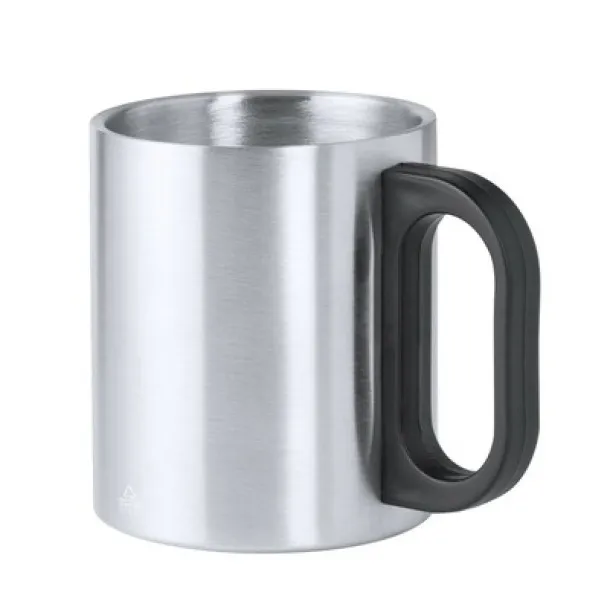  Recycled stainless steel mug 300 ml Srebrna