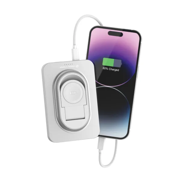  Urban Vitamin Malibu prijenosna baterija od RCS plastike/aluminija, 5 000 mAh - Urban Vitamin Srebrna