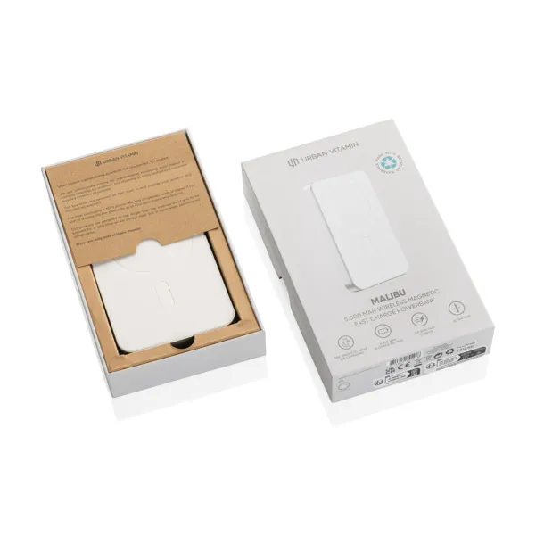  Urban Vitamin Malibu prijenosna baterija od RCS plastike/aluminija, 5 000 mAh - Urban Vitamin Srebrna