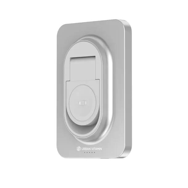  Urban Vitamin Malibu prijenosna baterija od RCS plastike/aluminija, 5 000 mAh - Urban Vitamin Srebrna