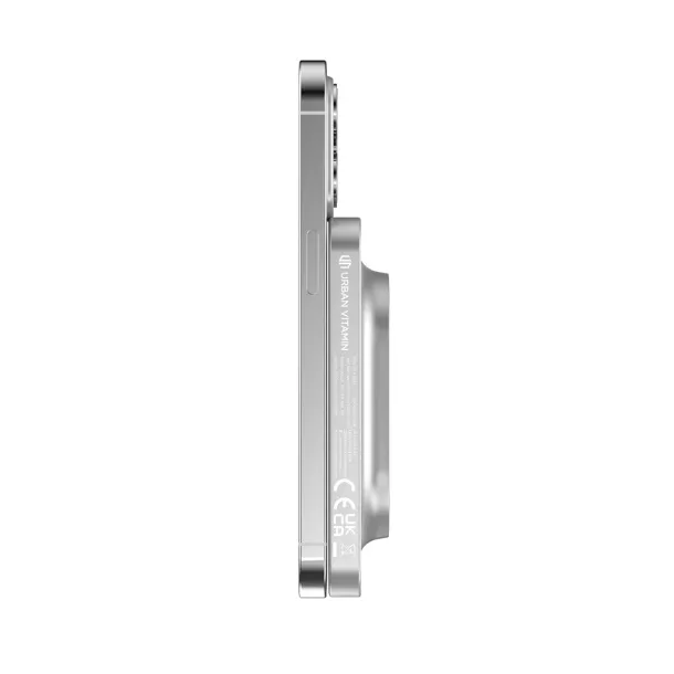  Urban Vitamin Malibu prijenosna baterija od RCS plastike/aluminija, 5 000 mAh - Urban Vitamin Srebrna