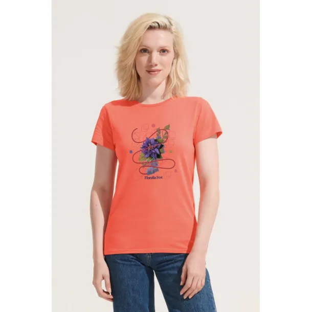 CRUSADER WOMEN TSHIRT-150g Pop Orange