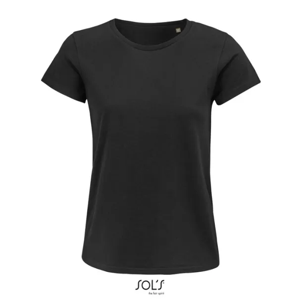 CRUSADER WOMEN TSHIRT-150g deep black