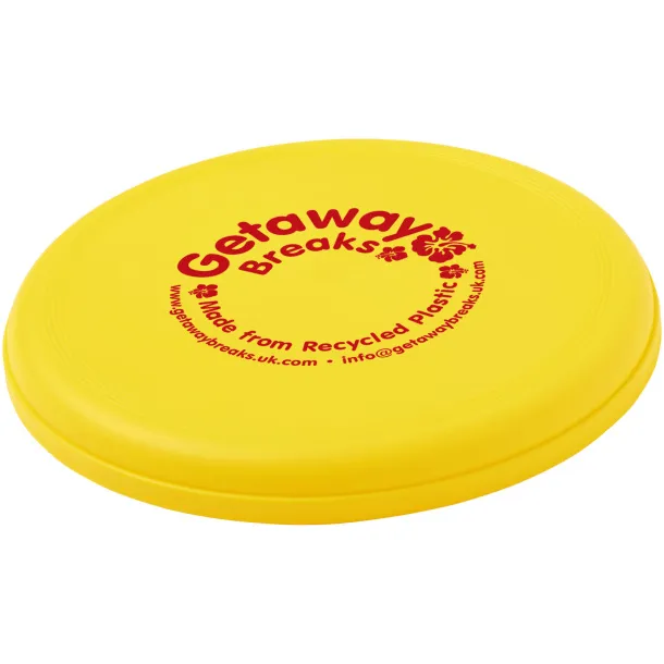 Orbit recycled plastic frisbee - Unbranded Yellow