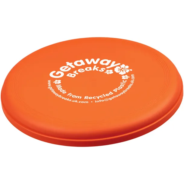 Orbit recycled plastic frisbee Orange