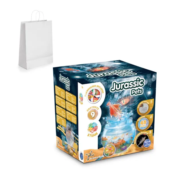 Jurassic Pets Kit III Educational game supplied with a kraft paper gift bag (90 g/m²)