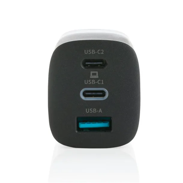  Philips Ultra fast 3-port USB wall charger 65W - Philips Black 