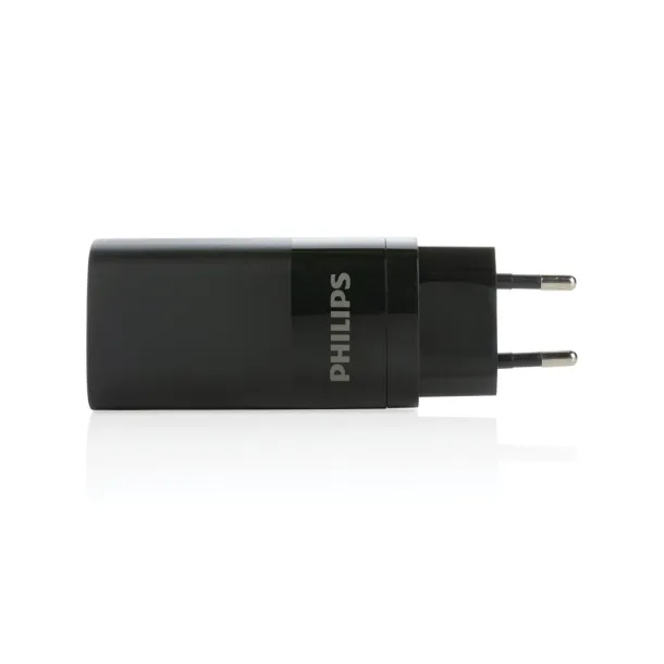  Philips Ultra fast 3-port USB wall charger 65W - Philips Black 