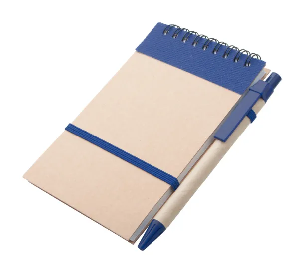 Ecocard notebook Dark blue Natural