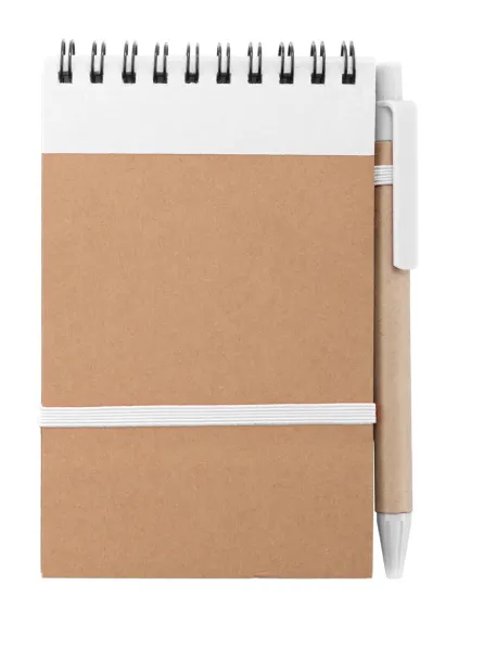 Ecocard notebook White Natural