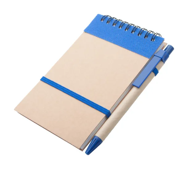 Ecocard notebook Blue Natural