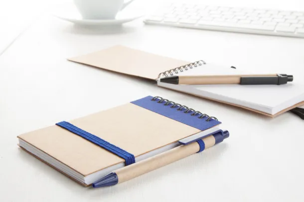 Ecocard notebook Blue Natural