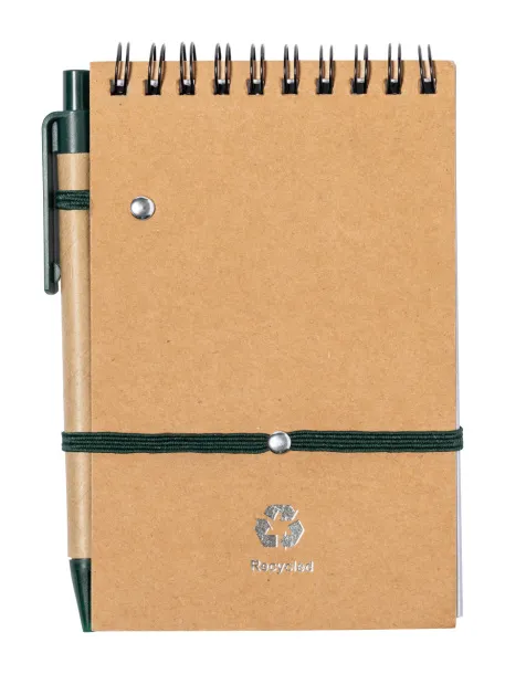 Ecocard notebook Green Natural